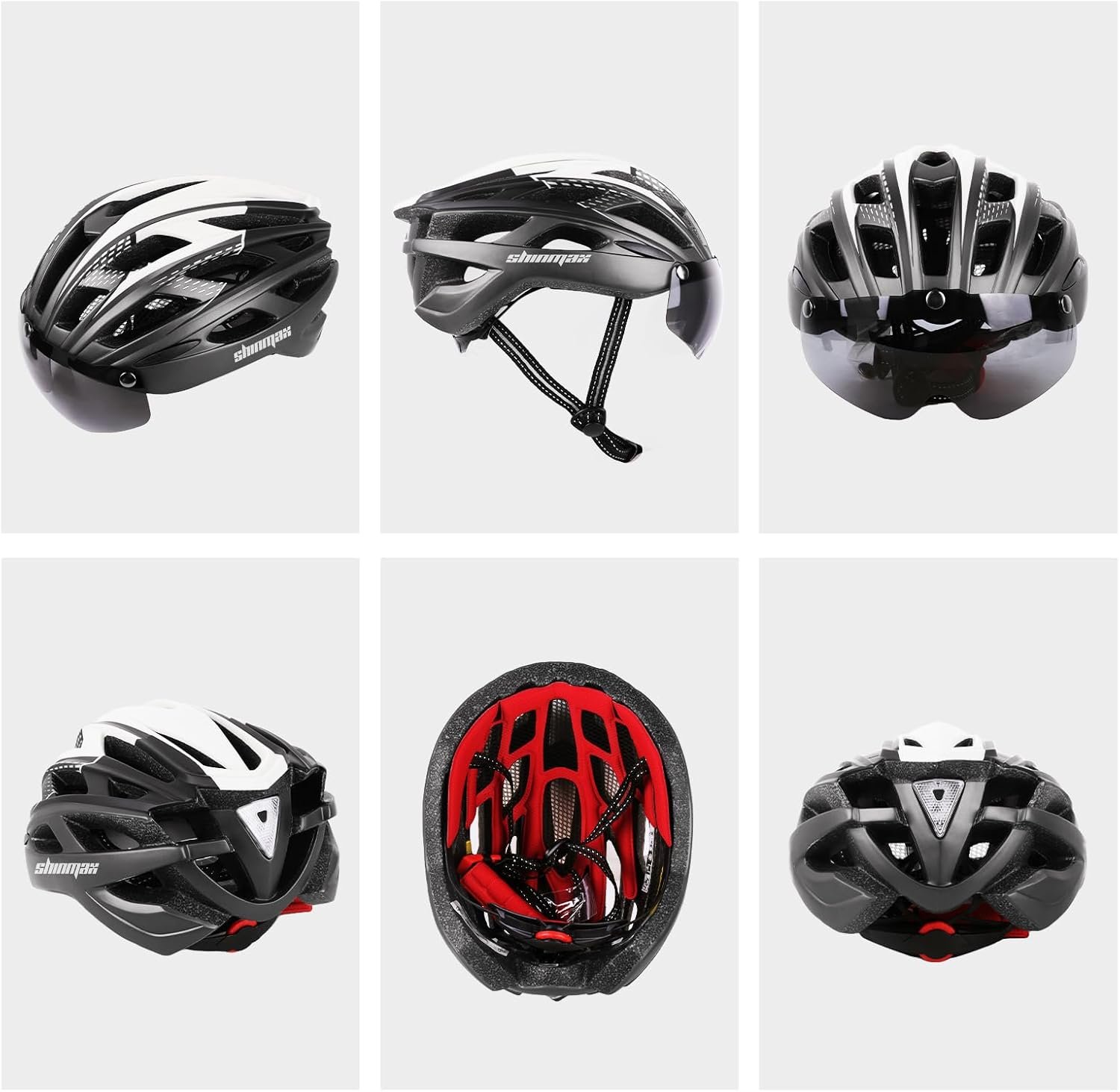 Shinmax - /L Casco bici con Luce LED - immagine 5