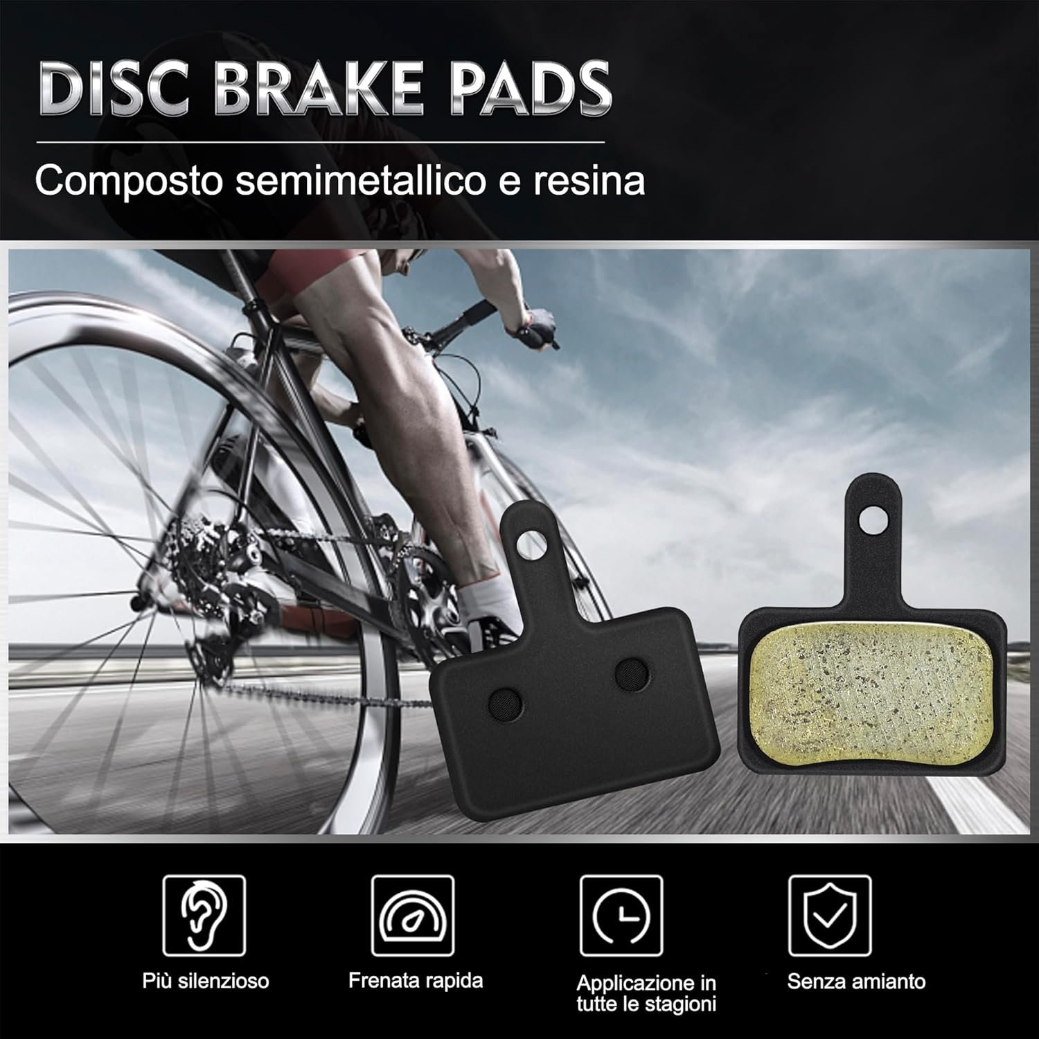 4 Paia Pastiglie Freno - immagine 6